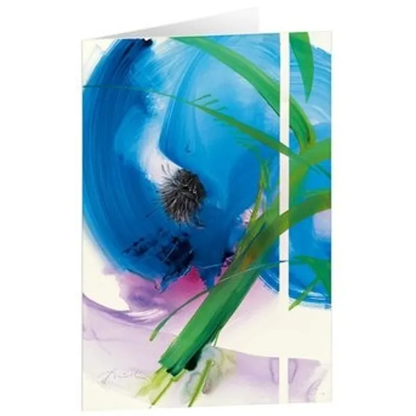 Produktbild des Artikels Kunstkarten "Blauer Mohn" 5 Stk. (Schreibwaren)