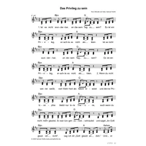 Produktbild des Artikels Das Privileg zu sein (Noten - Download)