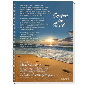 Produktbild des Artikels Memo Block A6: Spuren im Sand (Schreibwaren - Spiralbindung)