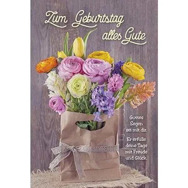 Produktbild des Artikels Faltkarte: Zum Geburtstag alles Gute (Schreibwaren)
