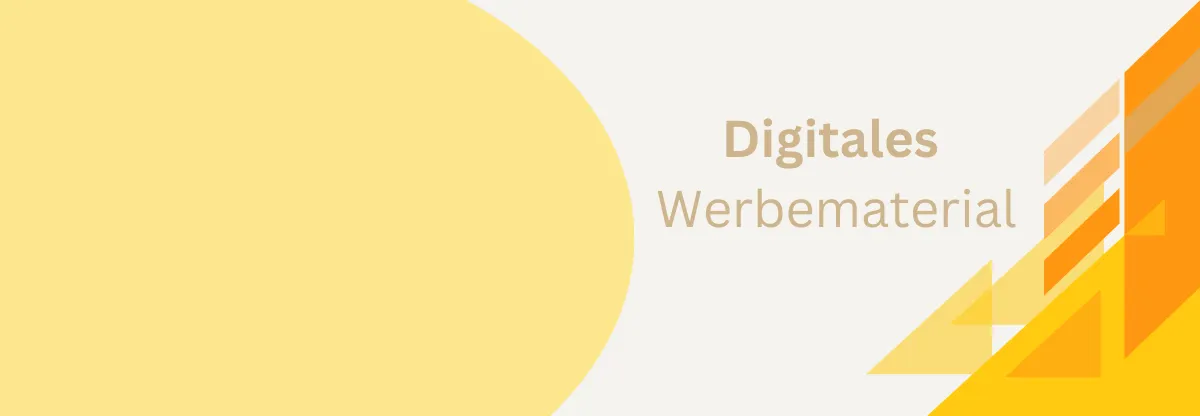 Banner Digitales Werbematerial