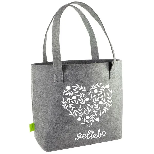 Produktbild des Artikels Filz-Shopper "geliebt" ()