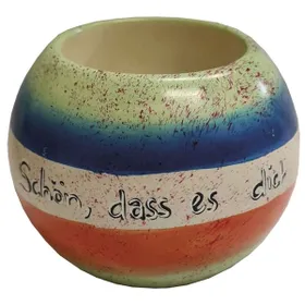 Produktbild des Artikels Teelichthalter Speckstein "Schön, dass es dich gibt" ()