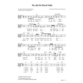 Produktbild des Artikels Ihr, die ihr Durst habt (Noten - Download)