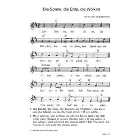 Produktbild des Artikels Die Sonne, die Erde, die Wolken (Noten - Download)