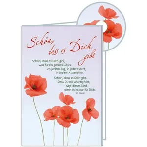 Produktbild des Artikels CD-Card: Schön, dass es dich gibt - Geburtstag (Schreibwaren)
