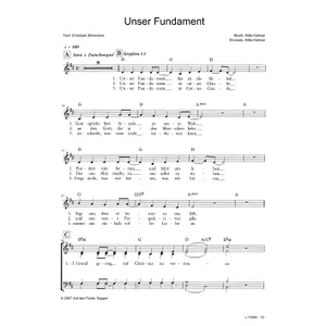 Produktbild des Artikels Unser Fundament (Noten - Download)