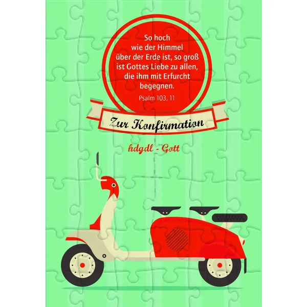 Produktbild des Artikels Puzzlekarte "Zur Konfirmation" (Schreibwaren)