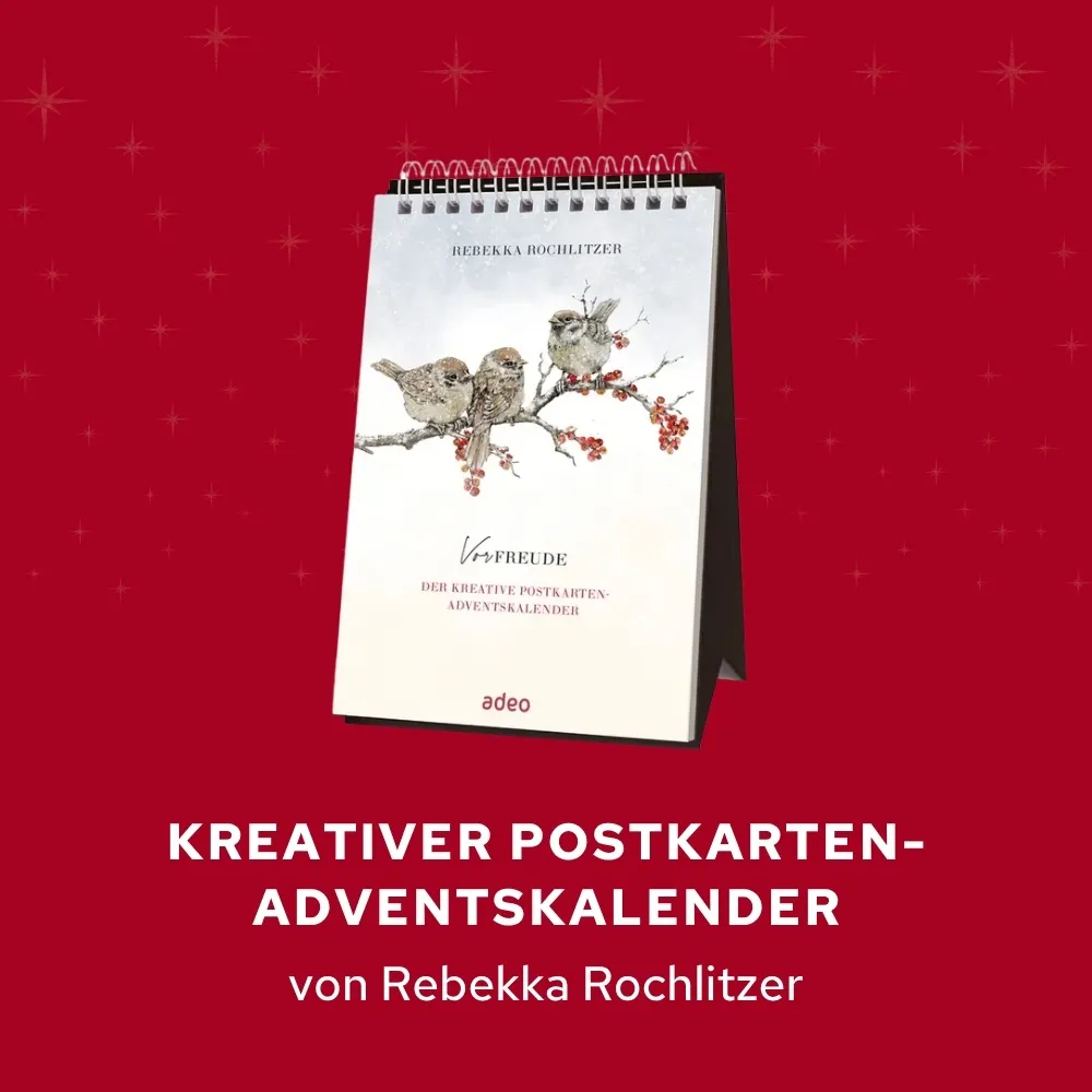 Kreativer Postkarten-Adventskalender von Rebekka Rochlitzer