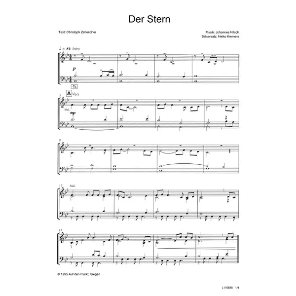 Produktbild des Artikels Der Stern (Noten - Download)