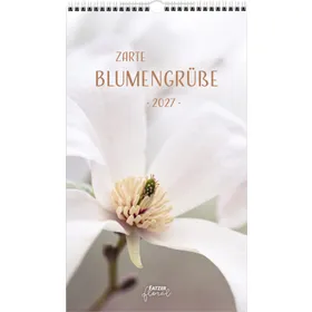 Produktbild des Artikels Zarte Blumengrüße 2027 - Posterkalender (Kalender - Spiralbindung)