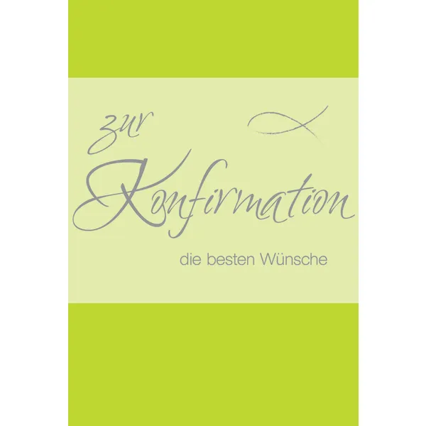 Produktbild des Artikels Faltkarte "Zur Konfirmation die besten Wünsche" - 5 Stück (Schreibwaren)