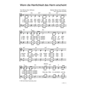 Produktbild des Artikels Wenn die Herrlichkeit des Herrn erscheint (Noten - Download)