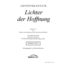 Produktbild des Artikels Lichter der Hoffnung (Hörner 1-2 in F) (Noten - Download)