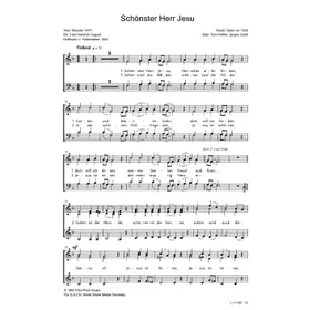 Produktbild des Artikels Schönster Herr Jesu (Noten - Download)