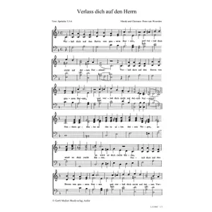 Produktbild des Artikels Verlass dich auf den Herrn (Noten - Download)