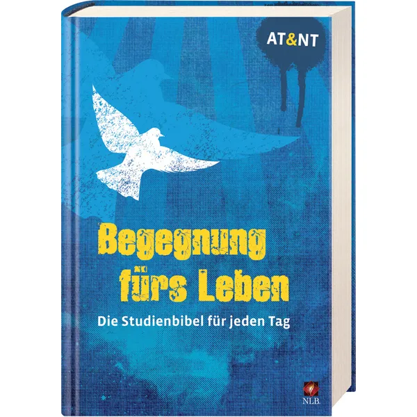 Produktbild des Artikels Begegnung fürs Leben, Motiv "Taube blau" (Bibel - Hardcover)