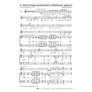 Produktbild des Artikels Wird Christus tausendmal zu Bethlehem (Noten - Download)