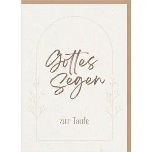 Produktbild des Artikels Faltkarte "Gottes Segen zur Taufe" (Schreibwaren)