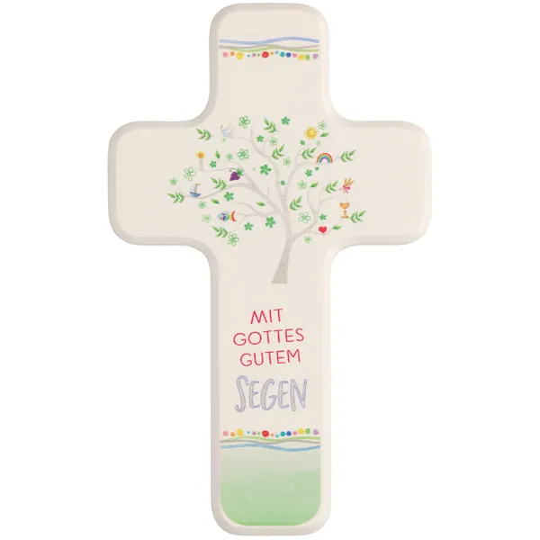 Produktbild des Artikels Holzkreuz für Kinder "Mit Gottes gutem Segen" ()