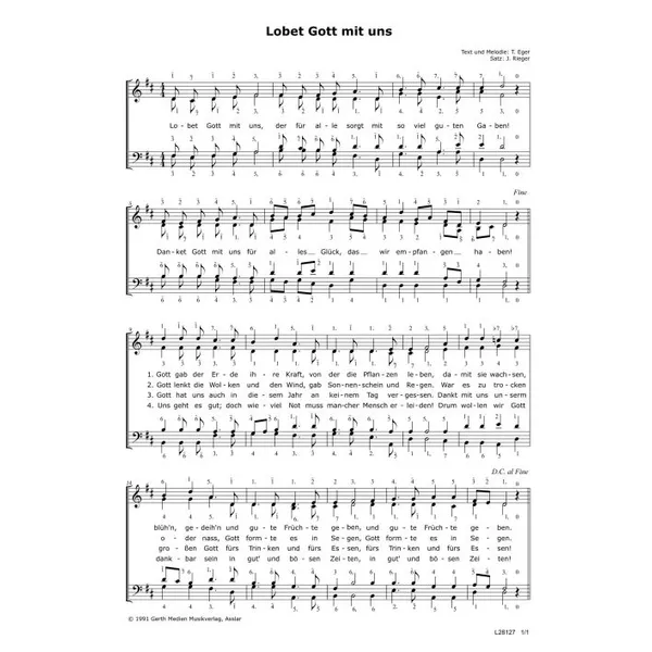 Produktbild des Artikels Lobet Gott mit uns (Noten - Download)