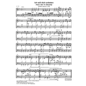 Produktbild des Artikels Ich will dich anbeten (Noten - Download)