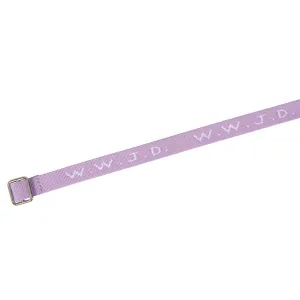 Produktbild des Artikels Armband "WWJD" gewebt - violett ()