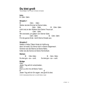 Produktbild des Artikels Du bist groß (Noten - Download)