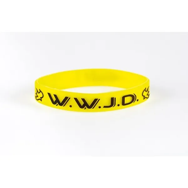 Produktbild des Artikels Armband "W.W.J.D. - Taube - What would Jesus do?- gelb ()
