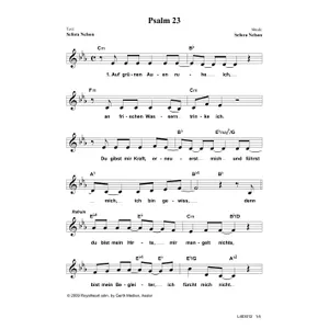 Produktbild des Artikels Psalm 23 (Noten - Download)