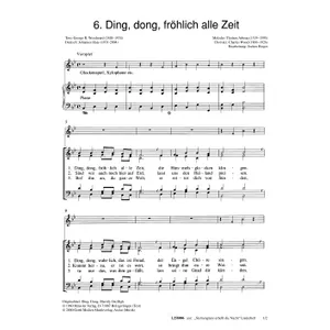 Produktbild des Artikels Ding, dong, fröhlich alle Zeit (Noten - Download)