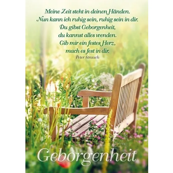 Produktbild des Artikels Postkarten: Meine Zeit steht in deinen Händen, 4 Stück (Schreibwaren)