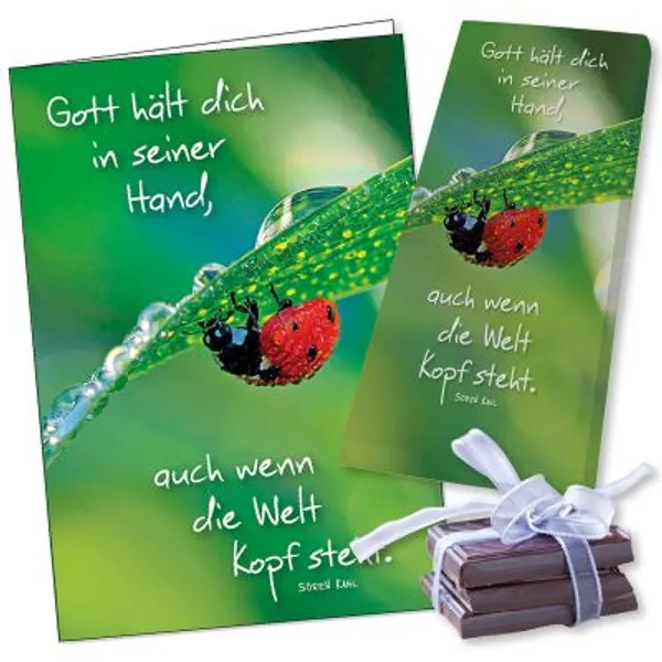 Produktbild des Artikels SchokoCard: Gott hält dich (Lebensmittel)