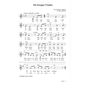 Produktbild des Artikels Wir bringen Frieden (Noten - Download)