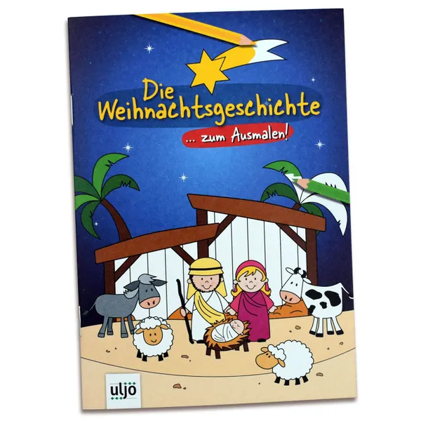 Produktbild des Artikels Malheft - Die Weihnachtsgeschichte (Schreibwaren - Geheftet)