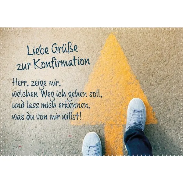Produktbild des Artikels Faltkarte - Liebe Grüße zur Konfirmation (Schreibwaren)