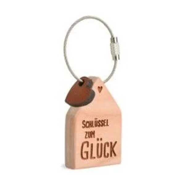 Produktbild des Artikels Schlüsselanhänger Haus "Schlüssel zum Glück" ()