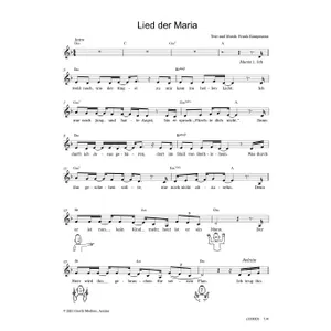 Produktbild des Artikels Lied der Maria (Noten - Download)