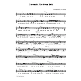 Produktbild des Artikels Gemacht für diese Zeit (Noten - Download)