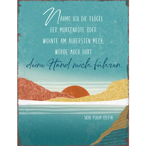 Produktbild des Artikels Metallschild groß - Nähme ich Flügel ()