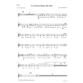 Produktbild des Artikels Es ist kein Raum für dich (Noten - Download)