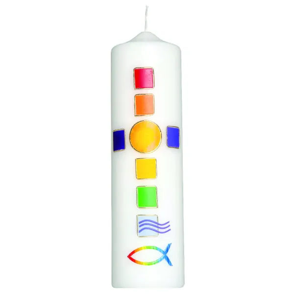 Produktbild des Artikels Kerze "Mosaik-Kreuz" ()