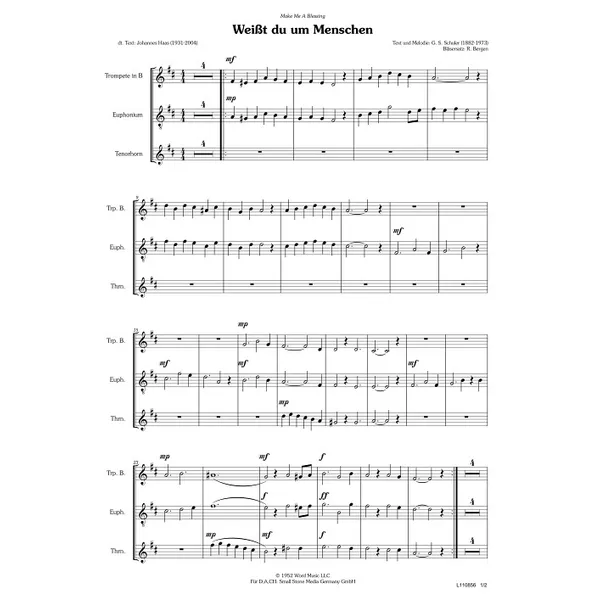 Produktbild des Artikels Weißt du um Menschen (Noten - Download)