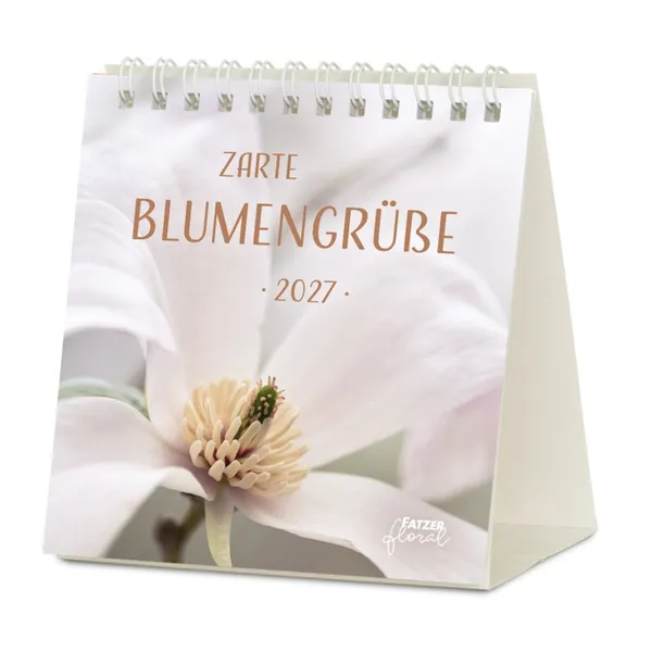 Produktbild des Artikels Zarte Blumengrüße 2027 - Tischkalender (Kalender - Spiralbindung)