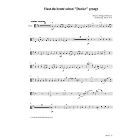 Produktbild des Artikels Hast du heute schon danke gesagt (Viola) (Noten - Download)