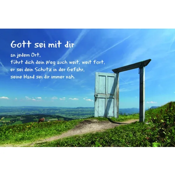 Produktbild des Artikels Gott sei mit dir - Faltkarte (Schreibwaren)