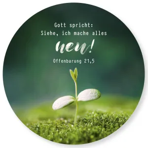 Produktbild des Artikels Jahreslosung 2026 - Wandschmuckbild "Pflanze" 25cm ()