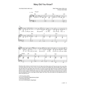 Produktbild des Artikels Mary Did You Know (Noten - Download)