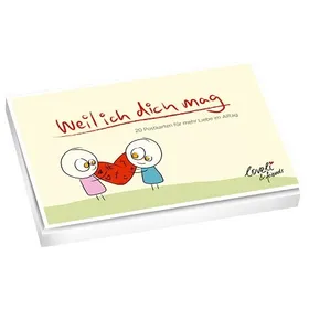 Produktbild des Artikels Weil ich dich mag - Postkartenbuch (Schreibwaren - Kartoniert)