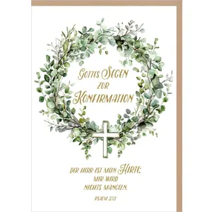 Produktbild des Artikels Faltkarte "Gottes Segen zur Konfirmation" (Schreibwaren)